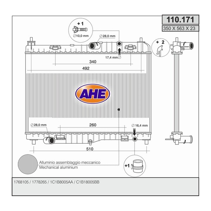 110171  FORD B-Max (JK) - Ecosport - Fiesta VI - Transit T