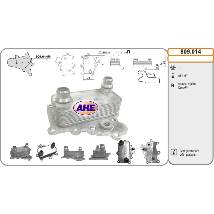 809014  ALFA ROMEO Giulietta / FIAT 500L / Bravo / Doblò /