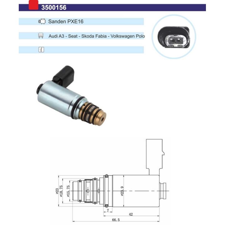 3500156  VALVULA CONTROL COMP SANDEN