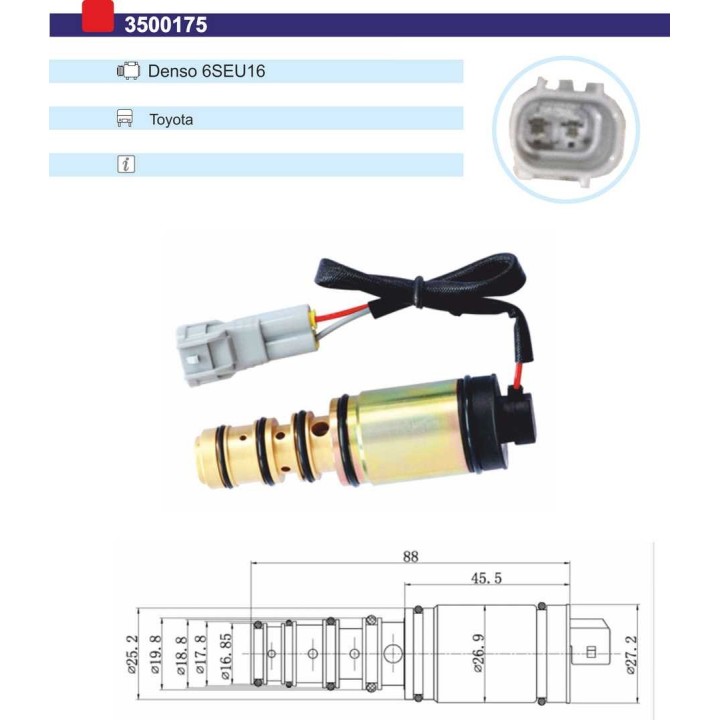 3500175  VALVULA CONTROL COMP DENSO