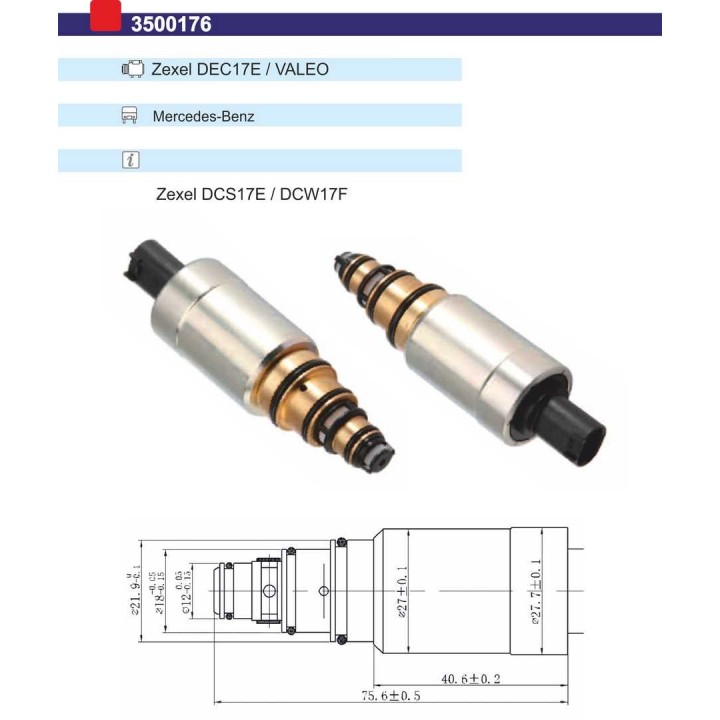 3500176  VALVULA CONTROL COMP ZEXEL