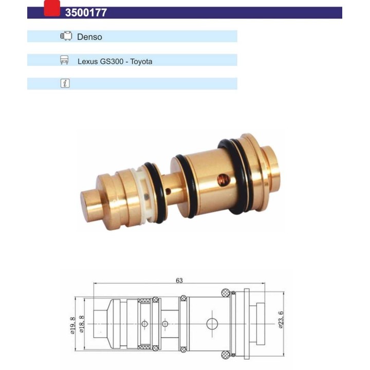 3500177  VALVULA CONTROL COMP DENSO