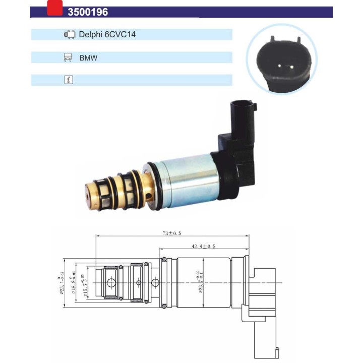 3500196  VALVULA CONTROL COMP DELPHI