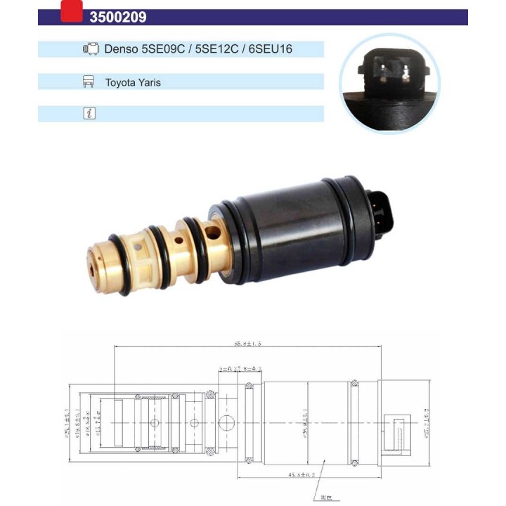 3500209  VALVULA CONTROL COMP DENSO