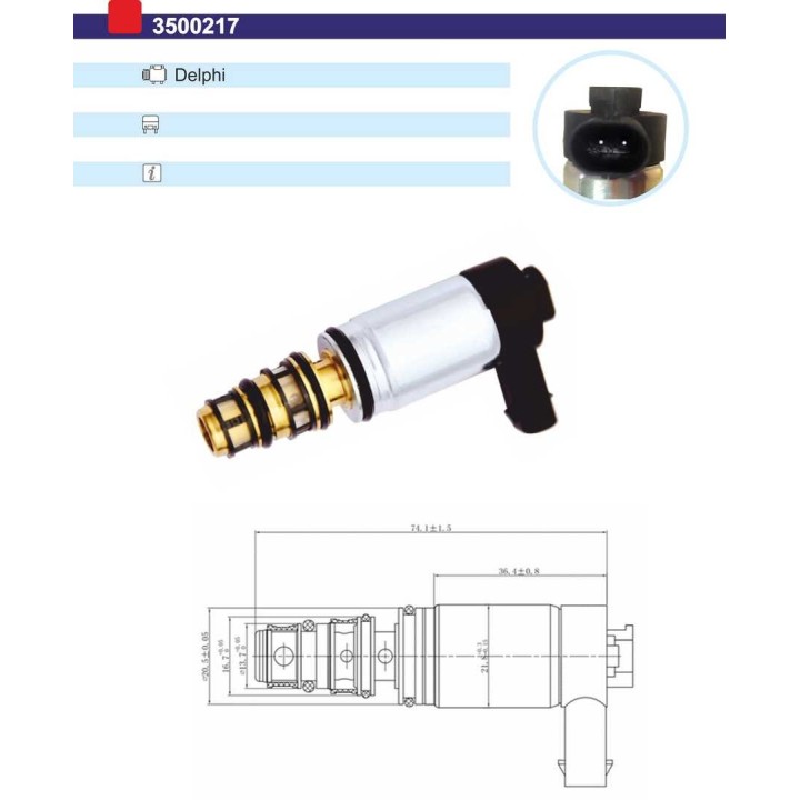 3500217  VALVULA CONTROL COMP Delphi  97829 nuova versione