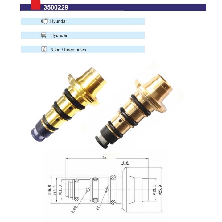 3500229  VALVULA CONTROL COMP HYUNDAI
