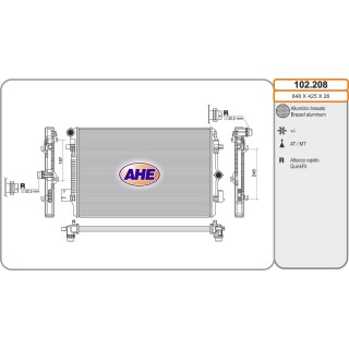 102208  RAD AUDI/VW A1/Polo 40TFSi/2.0G