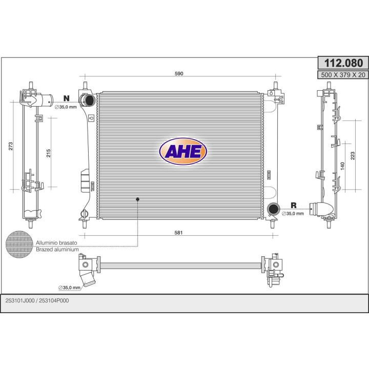 112080  HYUNDAI i20/KIA Venga 1.2/1.4/1.6 +/-AC  MT