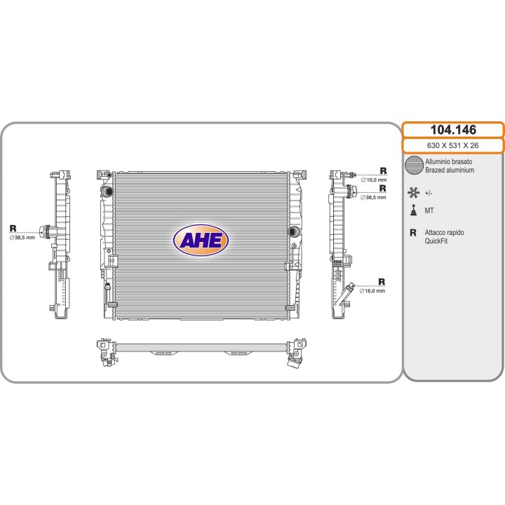 104146  BMW G11/G12/G30/G31/G32 520/530/540/630/640/730/74