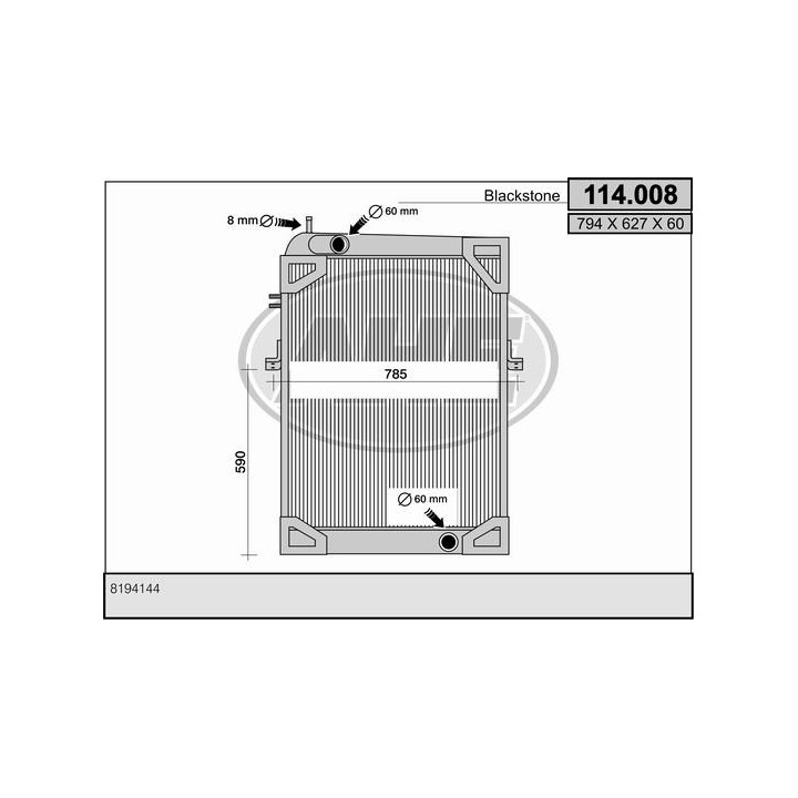 114008  Rad. IVECO 190.36 Behr/Black 3 file aft.