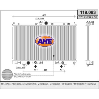 119083  MITSUBISHI Lancer VI 1.3 16V - 1.6 16V - 2.0 16V