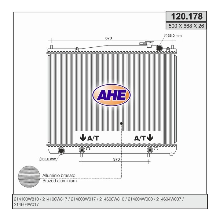 120178  INFINITI QX 3.5 / NISSAN Pathfinder (R50) 3.5
