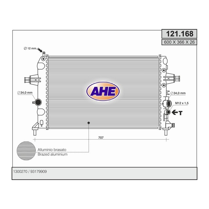 121168  OPEL Astra G (F48_, F08_) 1.6 i 16V / Zafira (F75)