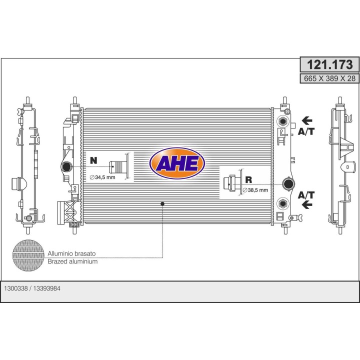 121173  OPEL Astra J / Cascada (W13) / Insignia /  Zafira