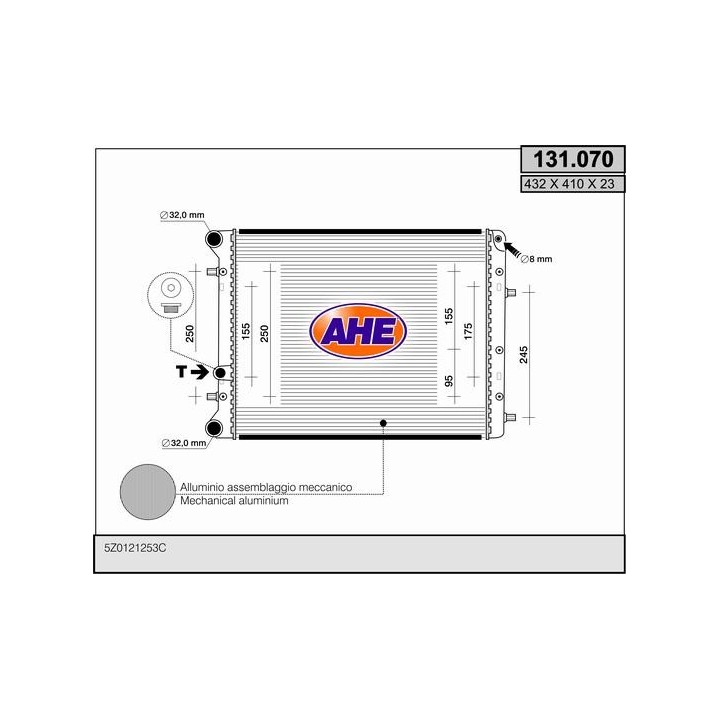 131070  VOLKSWAGEN Golf/Fox 1.4 -/AC 01.07-
