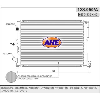 123050/A  RENAULT Espace III / Laguna I (B56_, 556_) 1.8 - 2