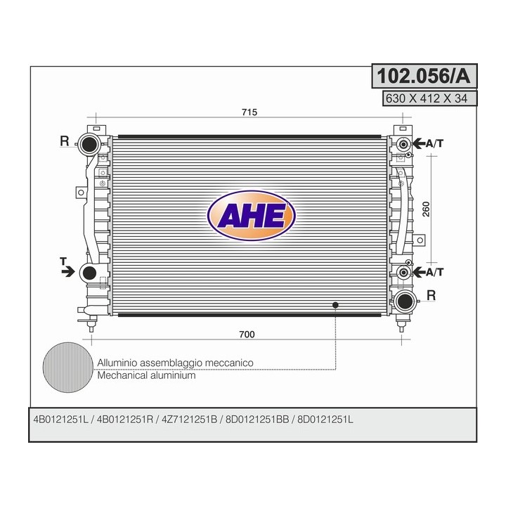102056/A  AUDI A4 I 2.4-2.6-2.8-2.5 Tdi