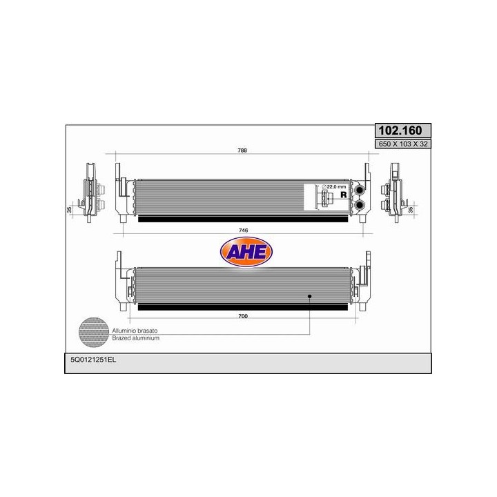 102160  AUDIA3 (8V1) -- 20121.2 TFSIH/A+/-09.12- RAD.AUXIL
