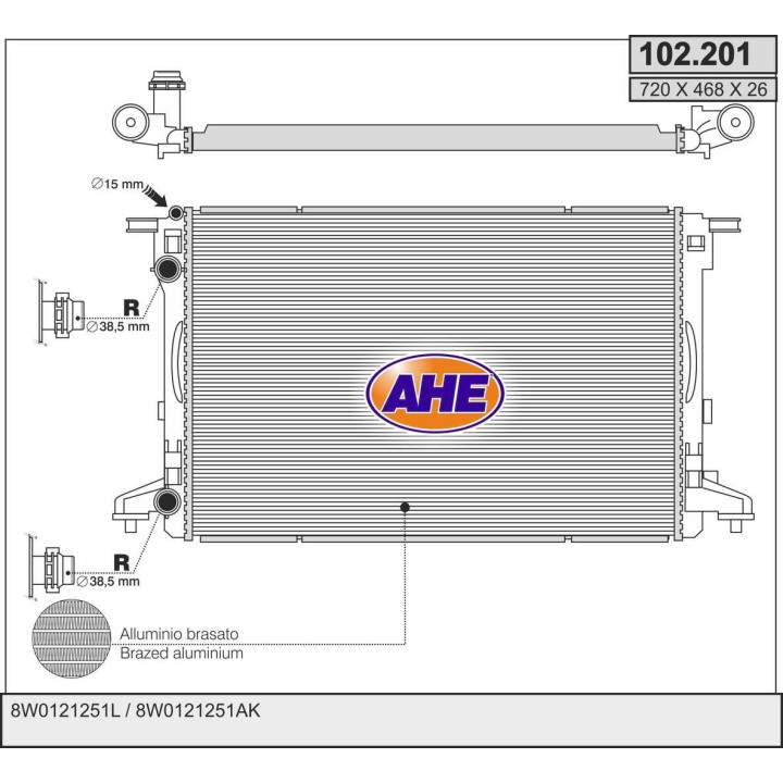 102201  AUDI A4 / A5 1.4TFSi - 2.0TFSi - 2.0TDi    +/-AC