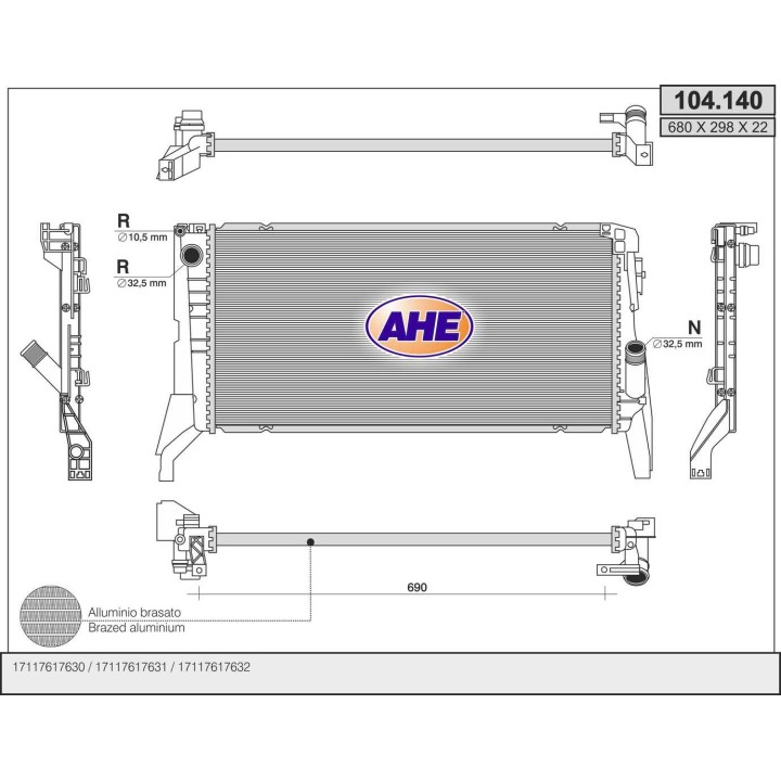 104140  BMW/MINI F45/46/48/54/55/56/57/60 214d/216d/218d/2