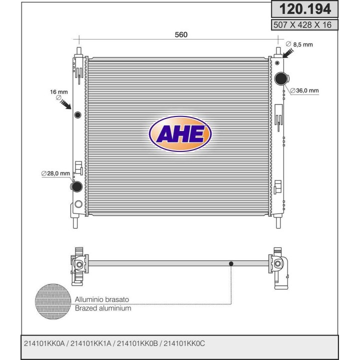 120194  NISSAN Juke (F15) 1.5 dCi / Pulsar (C13) 1.5 dCi +