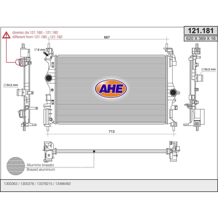 121181  OPEL Adam (M13) 1.0 Turbo / Corsa E (X15) 1.0 Turb