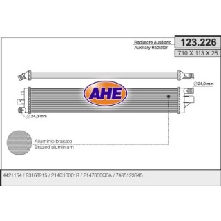 123226  Rad. Ausiliario NISSAN/OPEL/RENAULT NV400/Movano B
