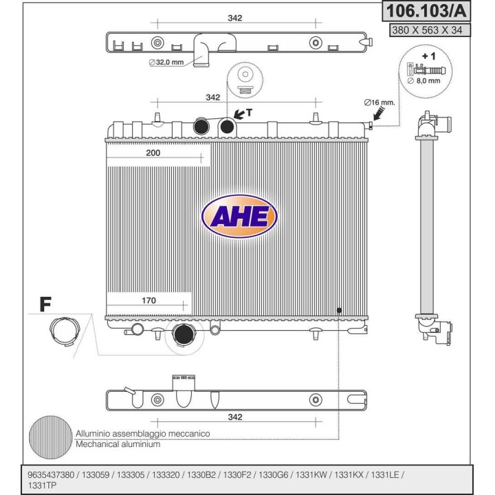 106103/A  PEUGEOT 206 Gti +/- AC 99-