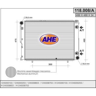 118008/A  MERCEDES W124 200E M/AT AC