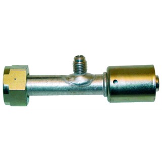 20114012AC  RACOR H TUBO-O REC #8 TOMA 1/4 CAS ACERO