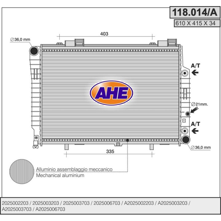 118014/A  MERCEDES W208 CLK 2.0 AC 97-