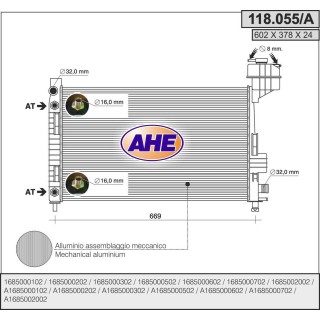 118055/A  MERCEDES CLASSE A (W168) 140-160-170