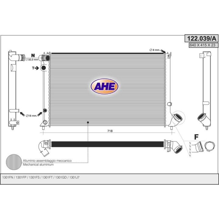122039/A  PEUGEOT 406 I / II 1.6-1.8-2.0