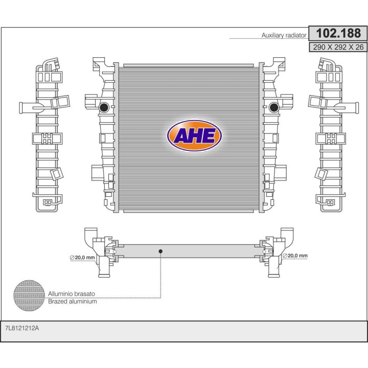 102188  RAD. Aus. AUDI Q7 3.0TFSi +/-AC AT 03.06-