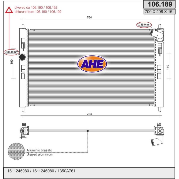 106189  RAD CITROEN/MITSUBISHI/PEUGEOT C4 Aircross/ASX/ 08