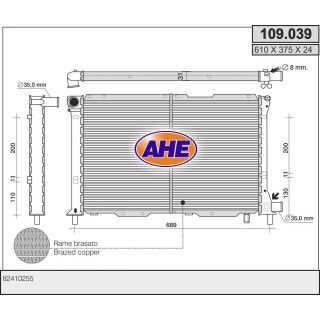 109039  RAD  FIAT Croma (154) / LANCIA Thema (834) 2.4TD