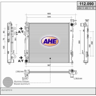 112090  RAD HYUNDAI ix35/KIA Sportage IV 2.0CRDi +/-AC M/A