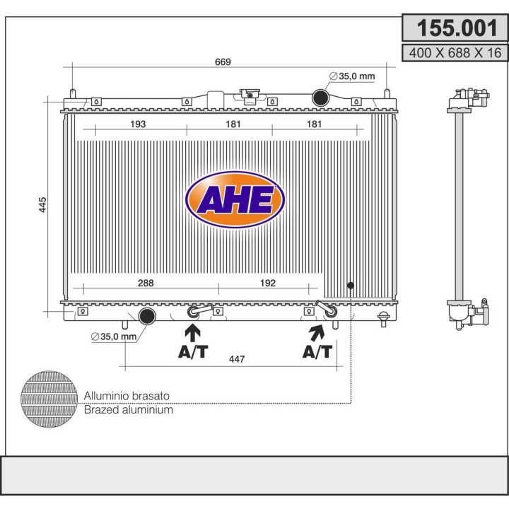155001  RAD PROTON GEN-2/Impian 1.3/1.6 +/-AC M/AT 01-