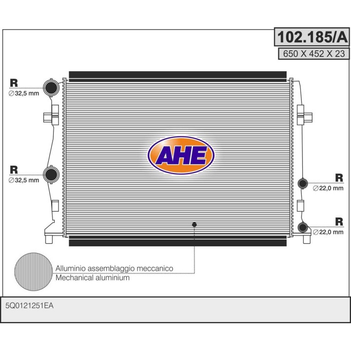 102185/A  RAD SEAT/SKODA/VW Leon//Octavia III/Golf VII 1.2TS