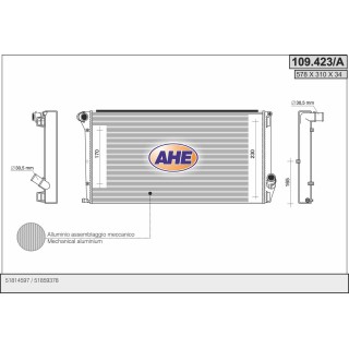 109423/A  RAD LANCIA Musa 1.6 JTDM +/-AC 11-