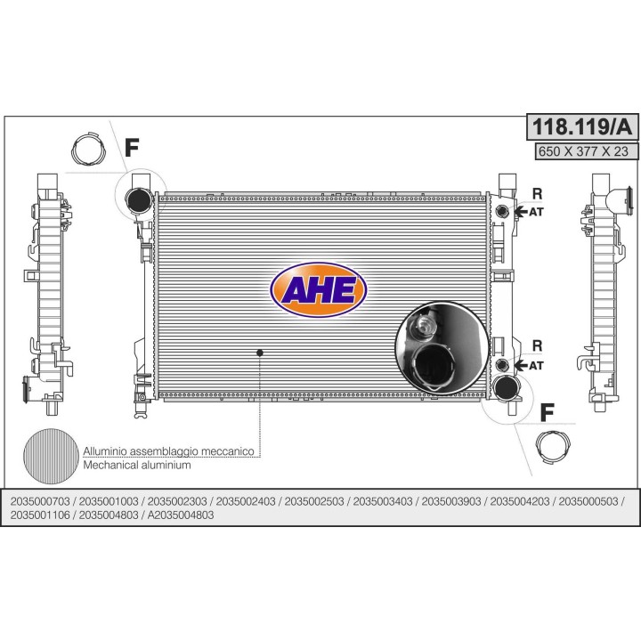 118119/A  RAD MERCEDES W203 C 240-C320- C200CDI-C220CDI    AT