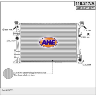 118217/A  RAD MERCEDES W176/C117/X117/W246/X156 CLA180 01-