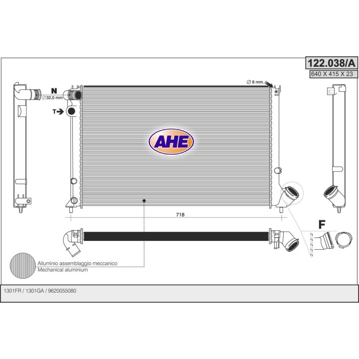 122038/A  PEUGEOT 406 I / II 1.6-1.8-2.0 AC