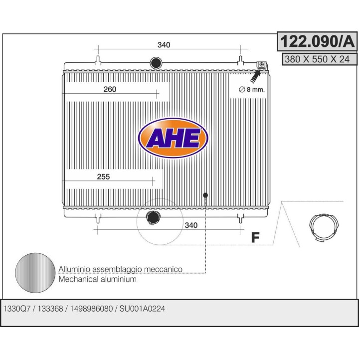 122090/A  CITROEN Jumpy - C8 / PEUGEOT Expert - FIAT Nuovo S
