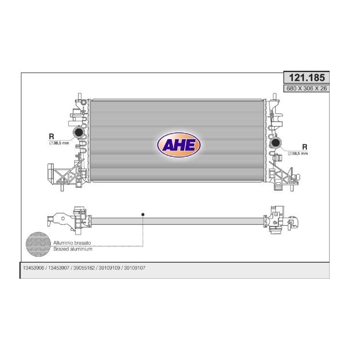 121185  OPEL Astra K 1.0 - 1.4SIDI - 1.6CDTi - 1.6  +/-AC