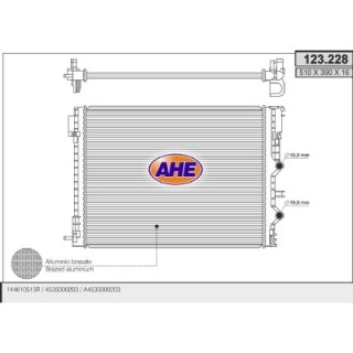 123228  Rad. Intercooler RENAULT/SMART Twingo/Forfour/Fort