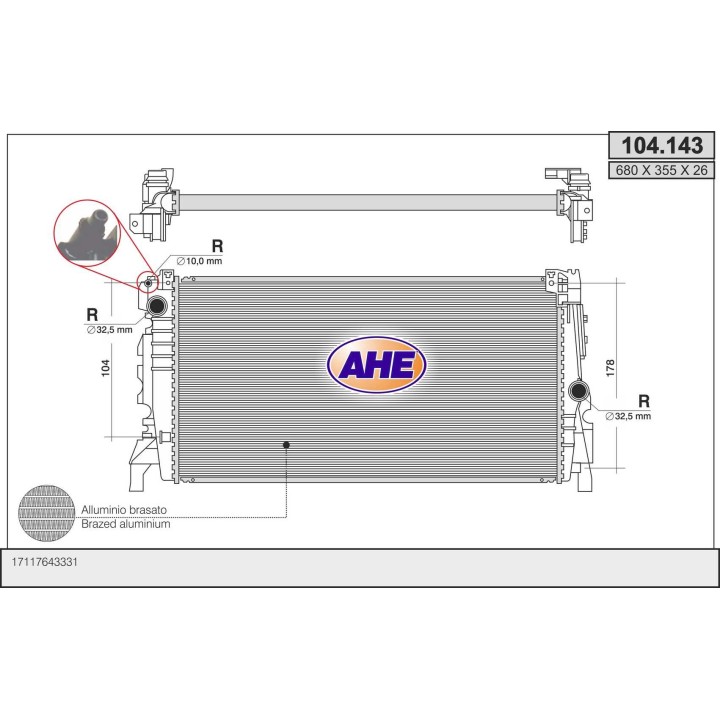 104143  BMW/MINI F45/F60 225xe/Cooper hybrid AC AT 09.14-