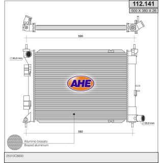 112141  RAD HYUNDAI I20 II 1.4MPI +/-AC MT