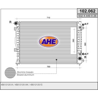 102062  AUDI A6 II/III 2.5 Tdi V6