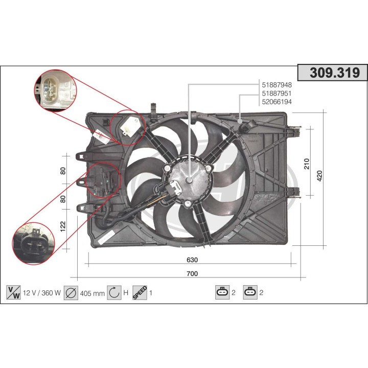 309319  FIAT 500L (199_) 0.9 Twinair Turbo - 1.4 T-Jet  LP